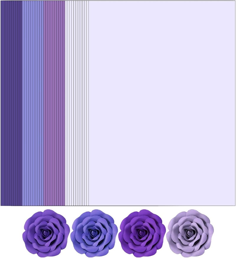 WEKOOSE Purple Colored Cardstock, Art Kraft Cover Stock Paper, 65lb/175GSM for Card Construction Making, Scrapbooking, Printing, Quilling and Crafts DIY 4 Shades 40 Sheets, 10 Sheet Each Color - Image 1